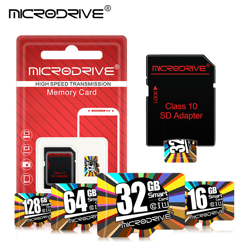 Tarjeta Micro SD TF de de 64GB y 128GB, tarjeta de memoria Class10 de 32gb y 16gb, tarjeta de memoria Micro sd C10 de alta velocidad