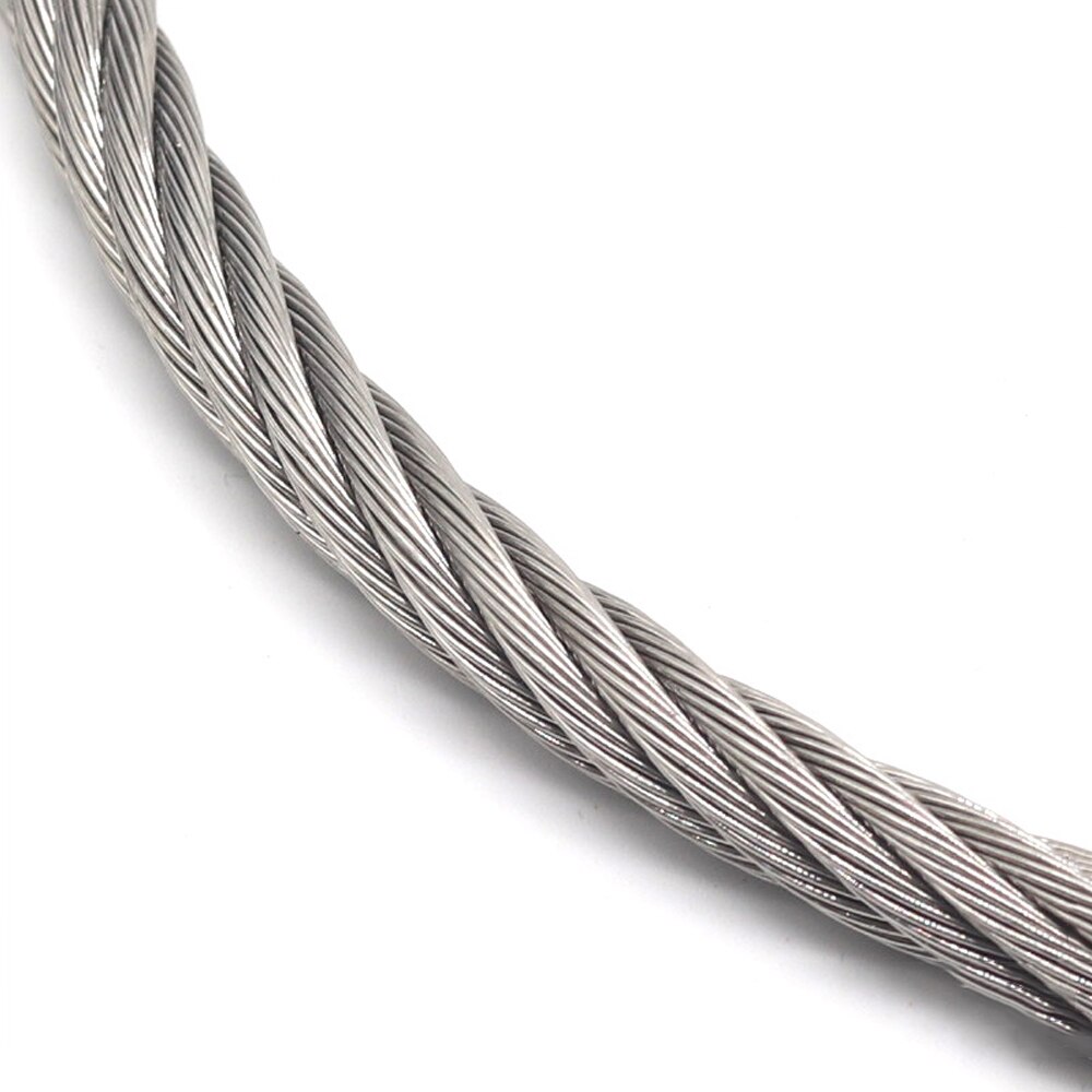 20m/30m/50m 316 rustfrit stål wire reb dæk kabel gelænder kit 7 x 7 3mm dia til indendørs eller udendørs anvendelse