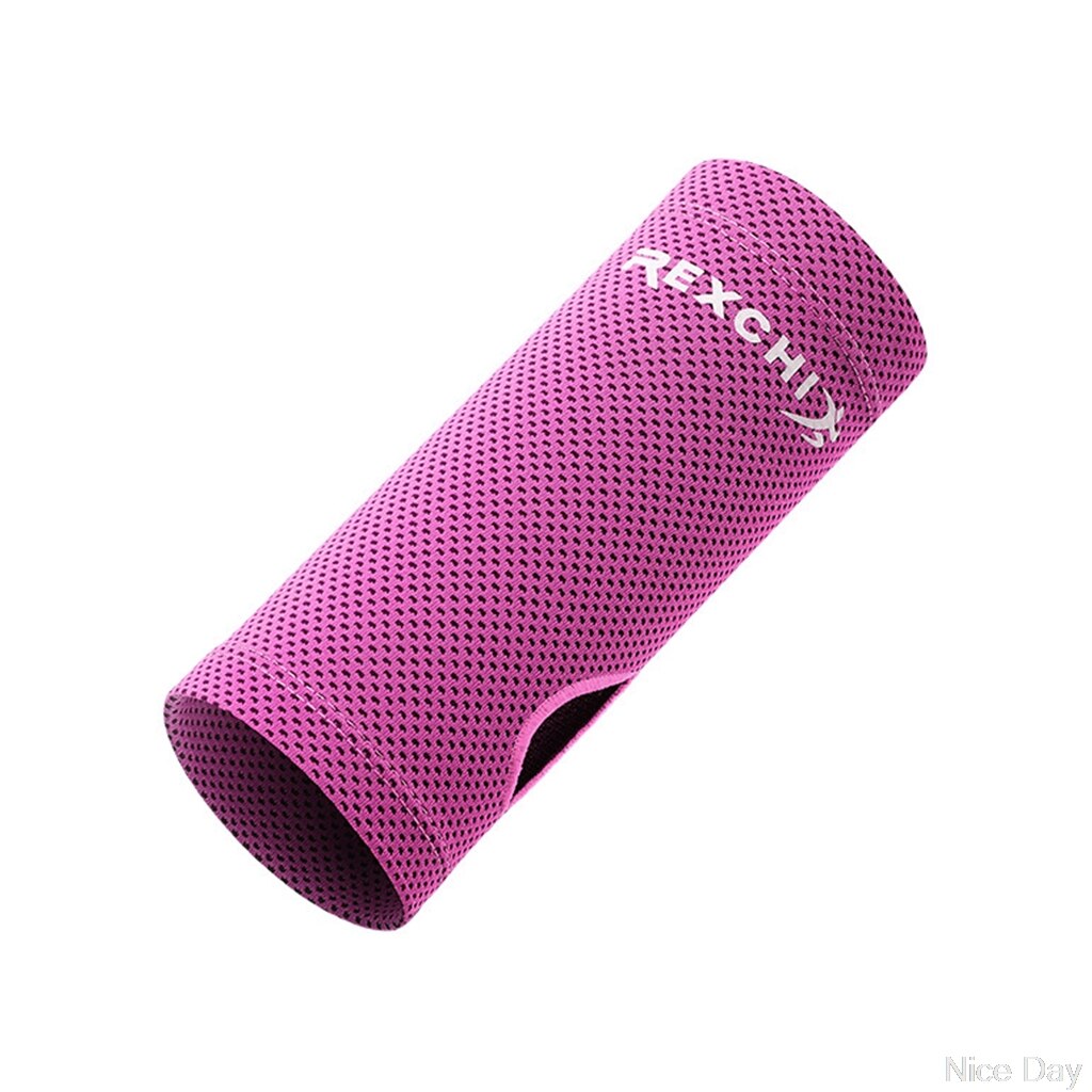 Summer Ice Silk Cooling Wristband Sunscreen Mesh Anti-Skid Bracelet Sweat Band: HP / M