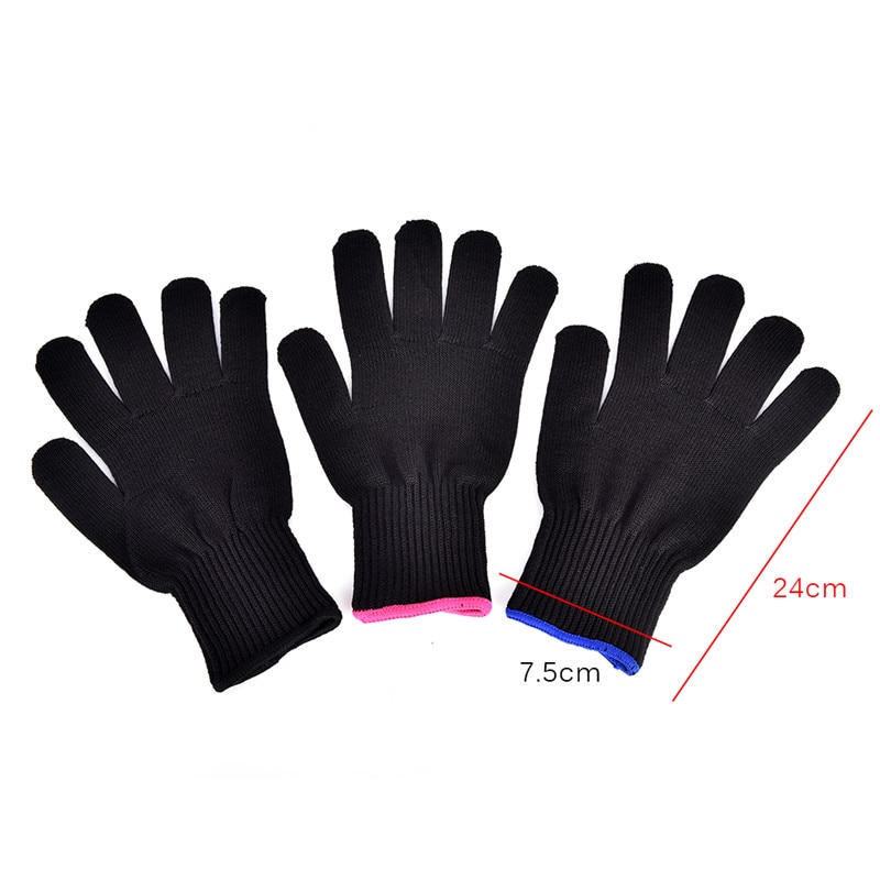 1Pc Hair Styling Hittebestendige Handschoen Tool Voor Curling Straight Flat Iron Black Heat Handschoen Voor Krultang Handschoenen