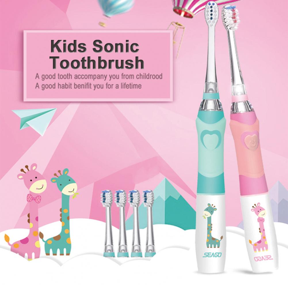 Perfect Fitting ABS Kids Intelligent Whitening Toothbrush for Household