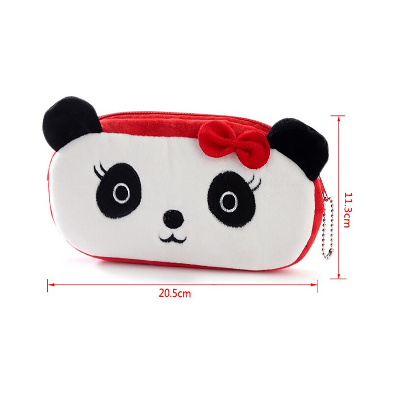 FUDEAM Soft Plush Cartoon Women Long Coin Purse Cute Zipper Girl School Stationery Pencil Case Usb Cable Storage Bag Key Wallet