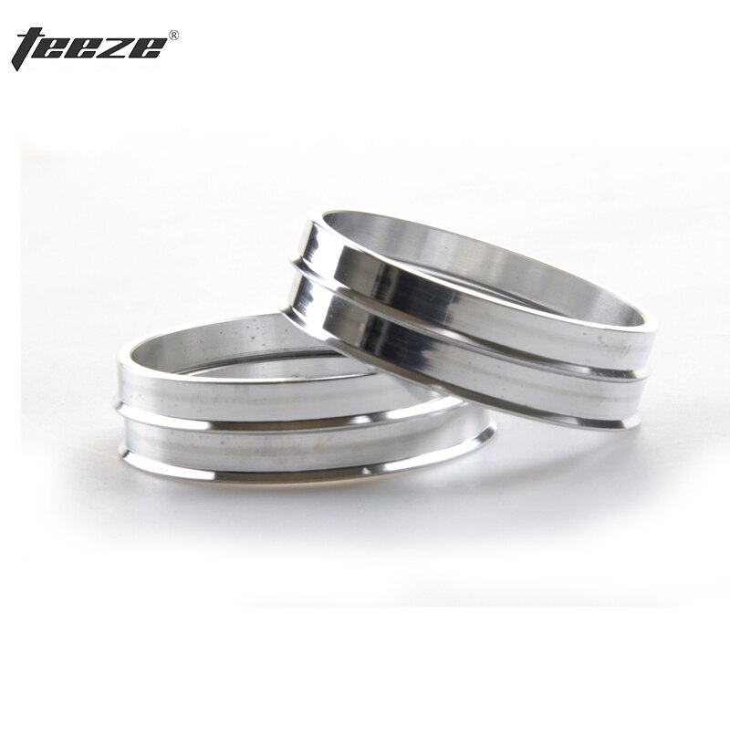 Navring av aluminiumlegering  od 65.1 to id 63.3 biltillbehör 4 stycken/set tapp centrisk navring