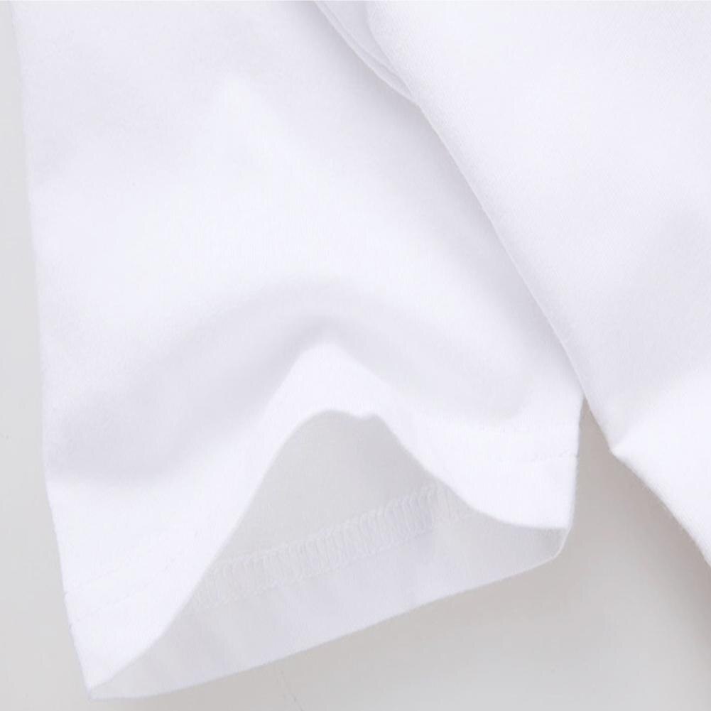 Missky Unisex Heren T-shirt Wit Kleur Stijlvolle Uil Patroon Afdrukken Toevallige Korte Mouwen Ronde Kraag Liefhebbers T-shirt Mannelijke Kleren