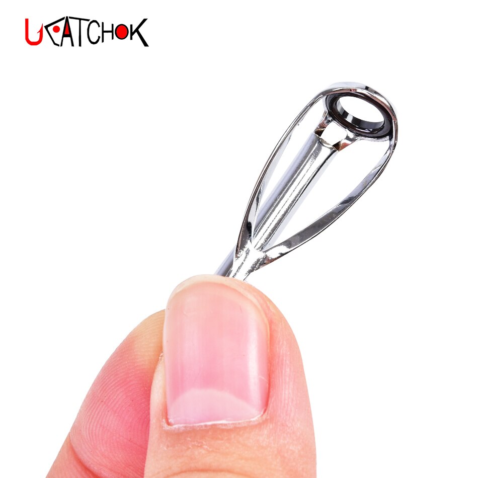 10 st/kit sic cr toppstyrningsfäste anti-vindande förbättrad version spöring återmontera reparationsguide byte av fiskespö tillbehör