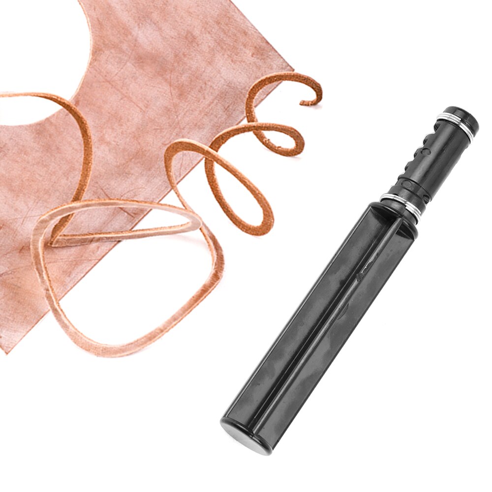 DIY Leather Cutter 1PC Leather Strip Strap Cutter Swivel Leathercraft Tool With 3 Blades Hand Tool Leather Cutting Tool 6 inch