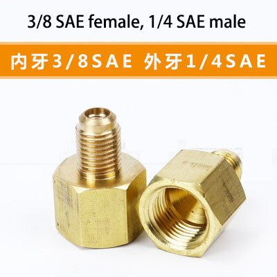 brass fitting adapter SAE1/4 Brass Pipe Hex Nipple Fitting Quick Coupler Adapter Male to Male Thread concentric reducer: white