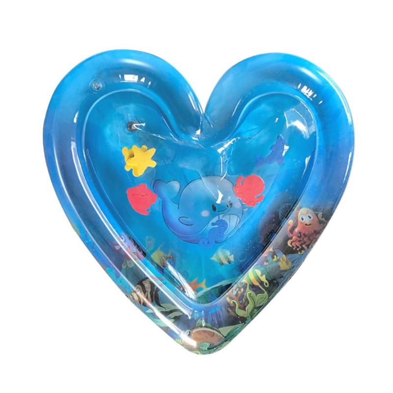 Baby water speelmat, ijsmat, opblaasbaar, dik pvc, speelmat voor kinderen op de buik: 02
