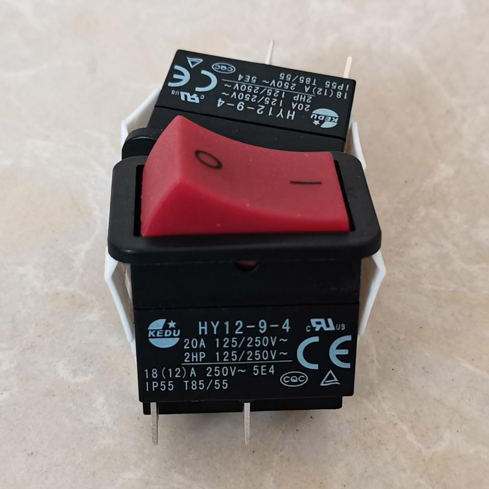 KEDU HY12-9-4 On-Off Rocker Switches Used for Electric Welding Machine and Household Appliances 20A 125/250V CE