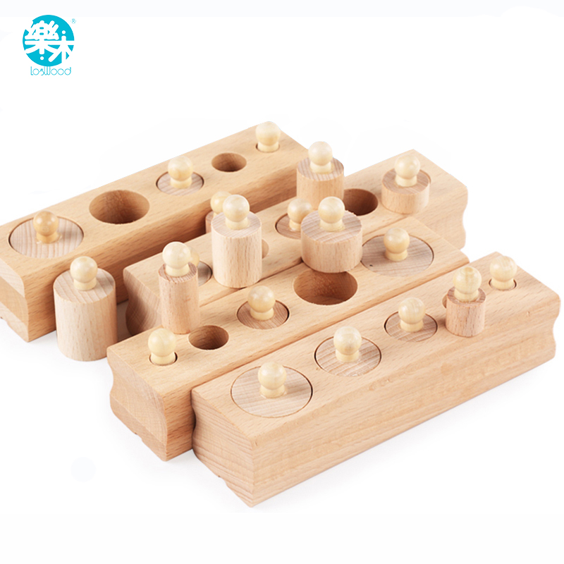 Juliana Children Wooden Toy Montessori Materials Learning Count Numbers Matching Digital Shape Match Early Education Toy: Brown