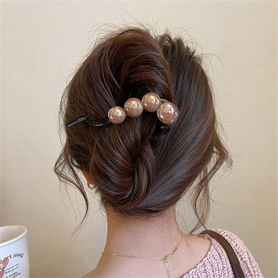 Pinzas para el cabello con perlas elegantes para mujer, pasadores de horquilla, adorno para el cabello dulce, diadema, coleta, accesorios para el cabello de