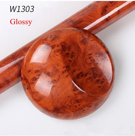 30x200cm PVC Wood Grain Textured Car Interior Stickers Waterproof Vinyl Wrap Film Decals Car Styling Furniture Decoration: W1303 Glossy