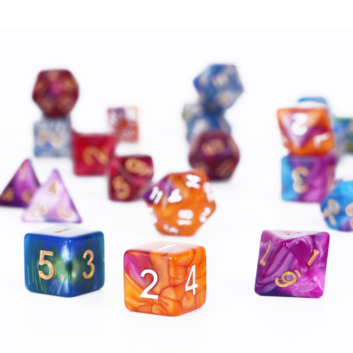 35pcs Polyhedral Dices RPG Dungeons And Dragon Board Game Dices Fun Board Game Party Games