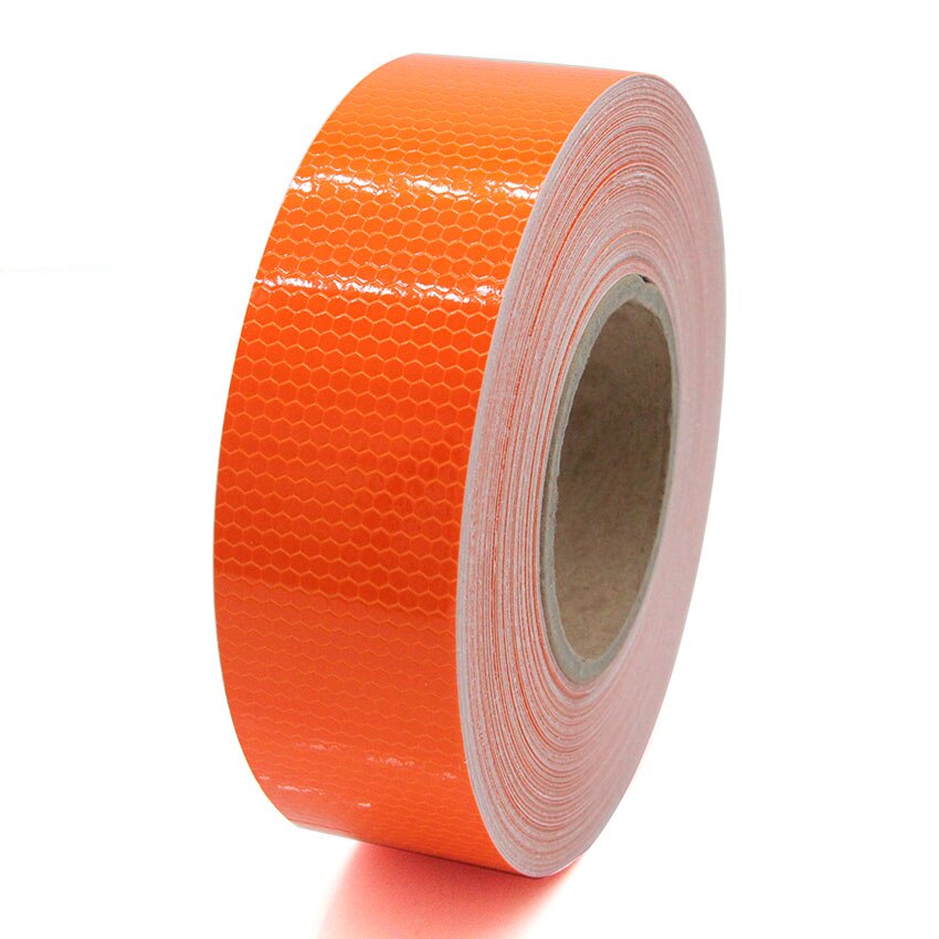 50M Reflektierende Material Band Aufkleber Sicherheit Warnband Reflektierende Film Auto Aufkleber 6 farben Weiß Gelb Orange verrotten Blau aufkleber