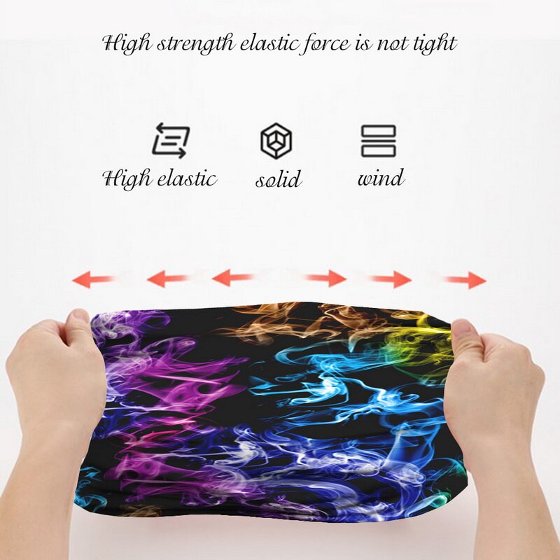 Galaxy print gezichtssjaal bivakmuts nekwarmer nekwarmer halve gezichtsbedekking hoofdbandana schild hoofdband hoofddeksels