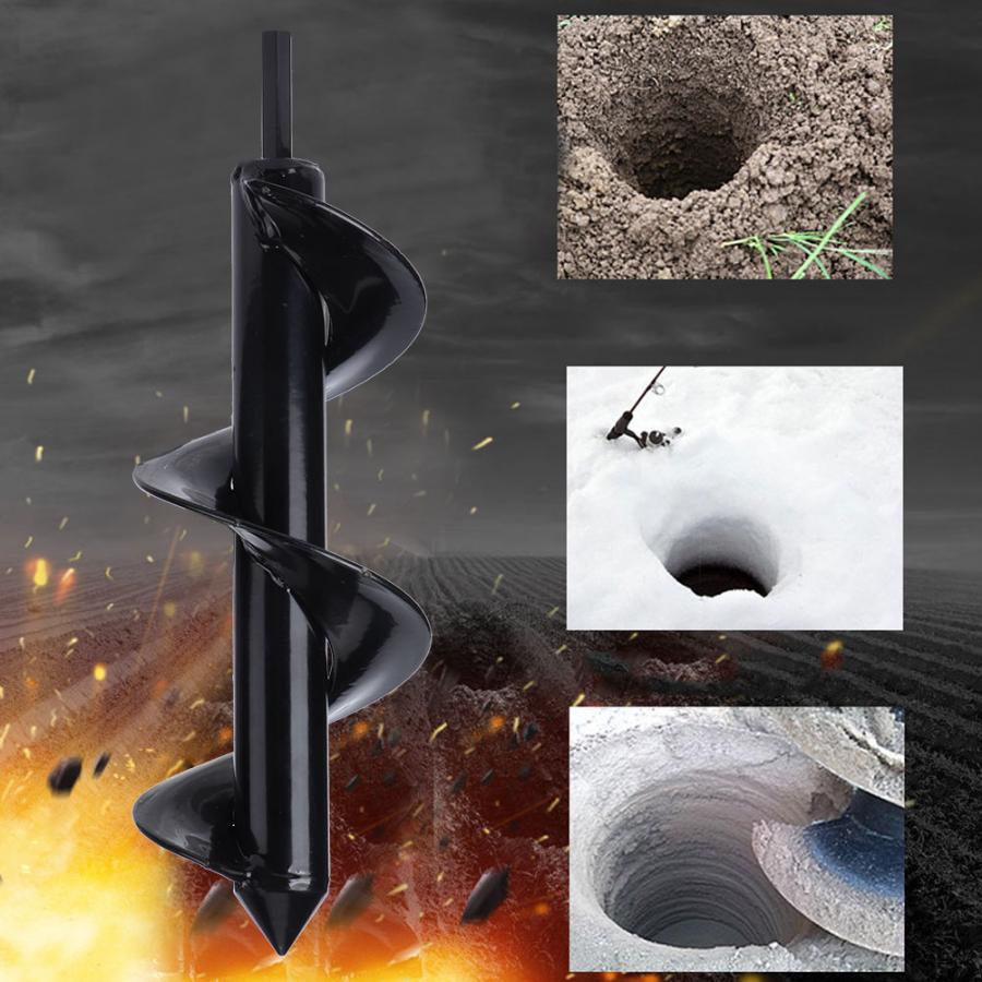 Garden Auger Bit Manganese Steel Garden Planter Auger Drill Bit Buried Planting Digging Hole Tool Digging Hole Drill Bit