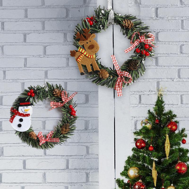 ściana wiszący ornament girlanda DIY wiszące wieniec wieniec rattanowy pierścień obręcz wieńce świąteczne drzwi rękodzieło robić powieszenia na impreza dekoracje
