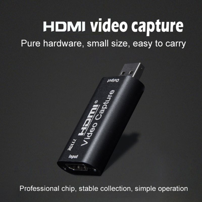 Mini video capture card usb 2.0 hdmi video grabber record box til  ps4 spil dvd videokamera kameraoptagelse