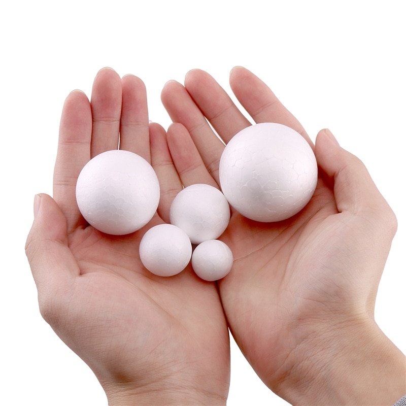 Diameter 1-8cm Styrofoam balls, foam balls, wedding supplies, children's DIY manual material, accessories,size from 1cm to 25cm