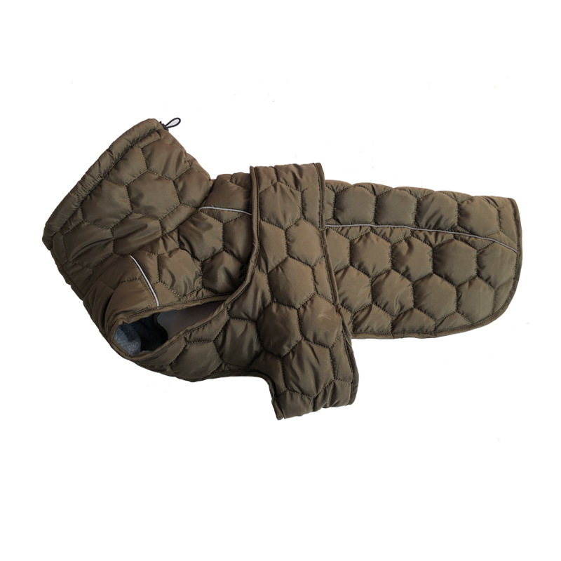 Vêtements chauds d'hiver pour chiens, combinaison de neige épaisse et réfléchissante, doudoune pour chiens de grande race, Parkas, vêtements pour Whippet Greyhound: XL / Black