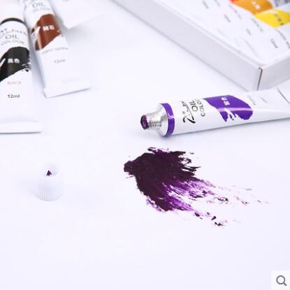 12 colores pintura al óleo Picasso arte pintura conjunto estudiante pintura suministros