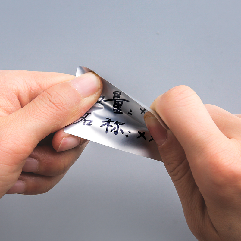 Adesivi per etichette in argento asiatico adesivi per pennarelli scritte a mano impermeabili etichette per la conservazione degli alimenti etichette per la conservazione della casa adesivi per la dati