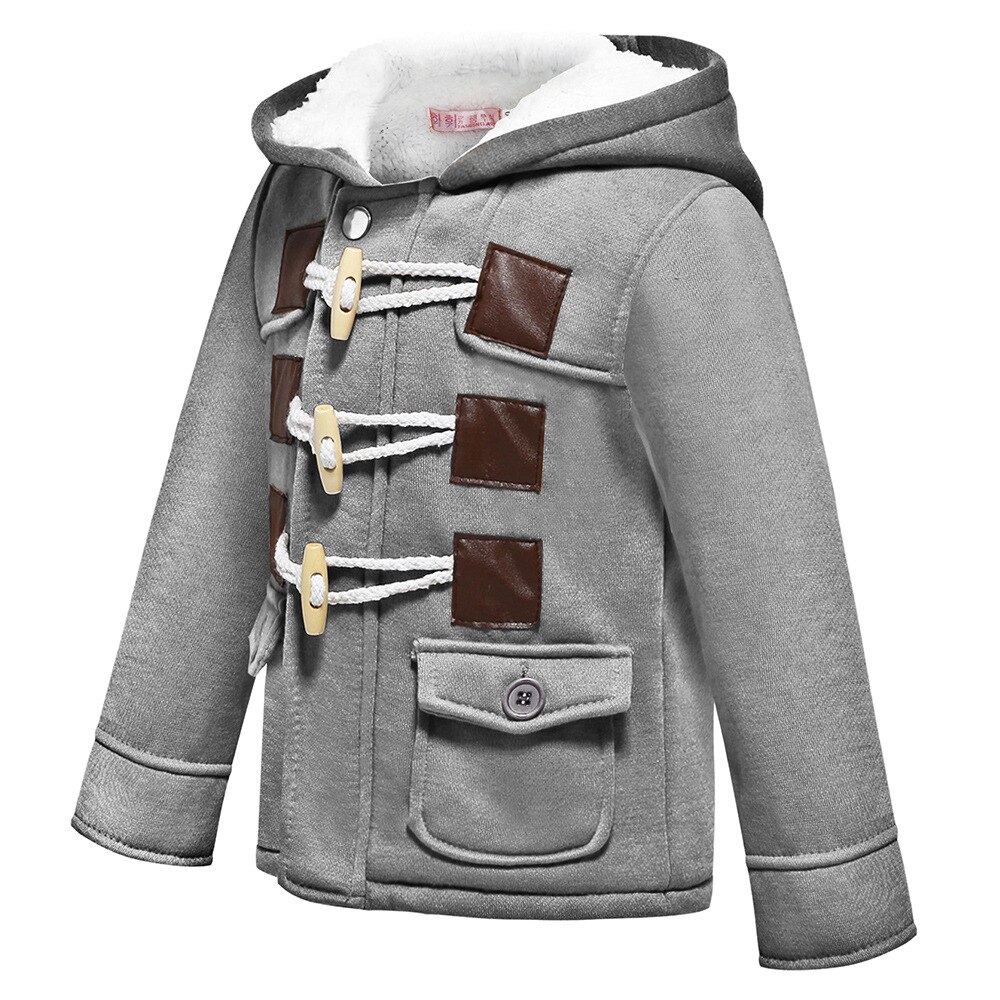 Winter Boys Jackets Keep Warm Thick Casual Hooded Coats For Kids Resist The Severe Cold Toddler Children Clothing