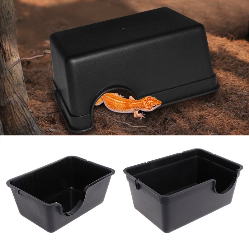 Photo inspiration: Visual Reference: 1Pc Reptile Box Hiding Case Hole Water Feeder Spid