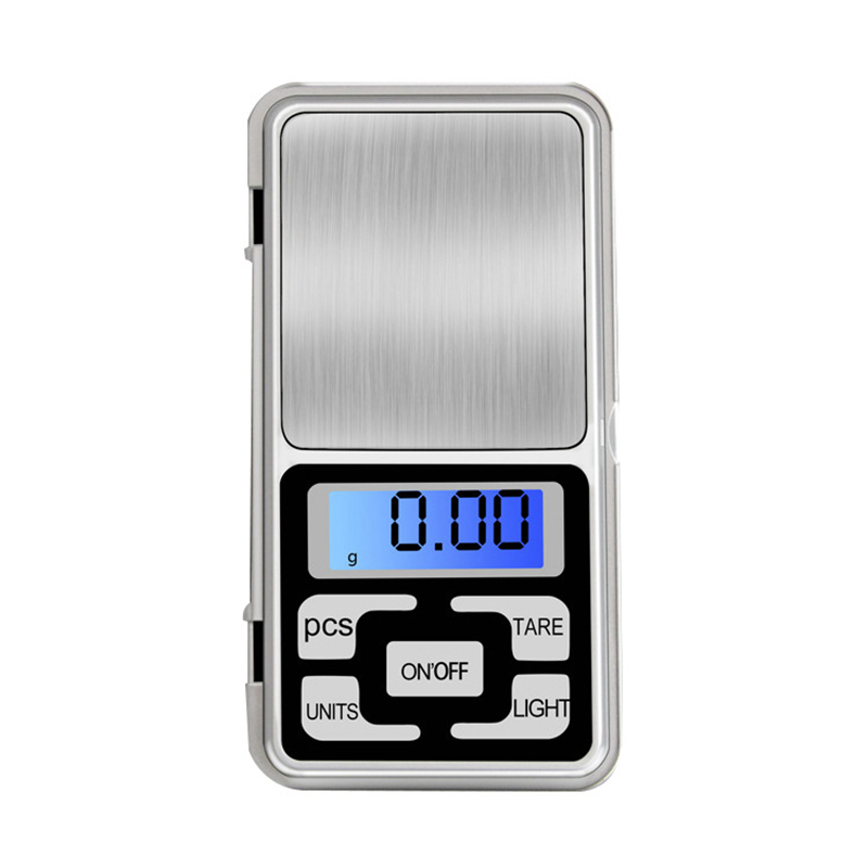 Mini digivaaka 100/200/300/500g 0.01/0.1g korkean tarkkuuden taustavalaistu sähkötasku korulle grammapaino keittiöön