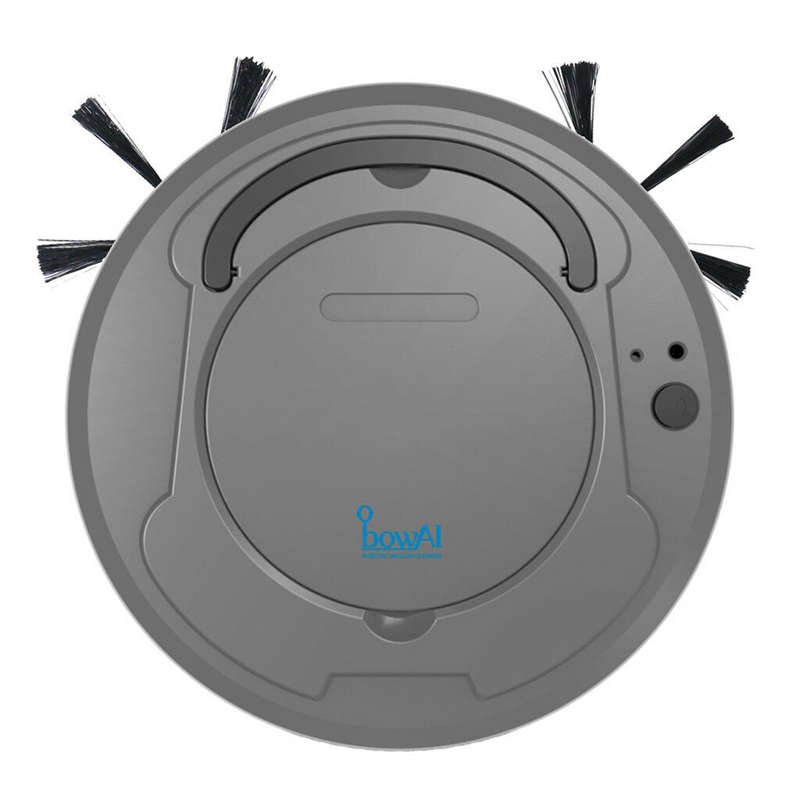 1800Pa Multifunctionele Robot Stofzuiger, 3-In-1 Auto Oplaadbare Smart Vegen Robot Droog Nat Vegen Stofzuiger Thuis: Grey