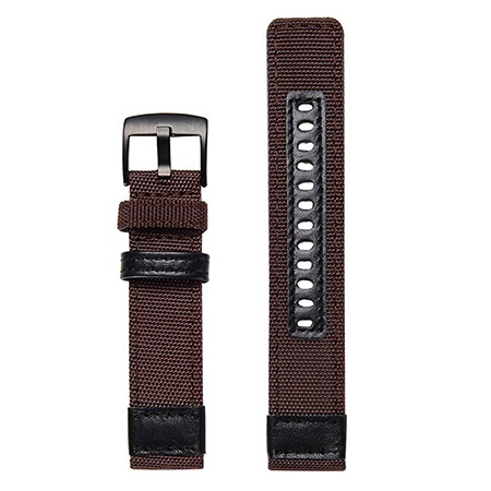 Bracelet de montre en nylon pour huami Amazfit GTR 47mm pour Xiaomi Amazfit rythme Stratos 3 2 2S bracelet pour garmin vivoactive 4: red