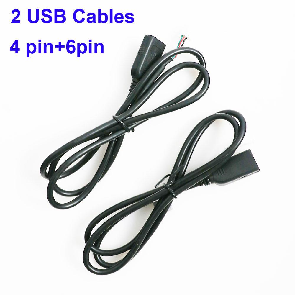 Adapter Kabels Usb Kabel Voor Universele Auto Radio 4pin En 6pin Connector