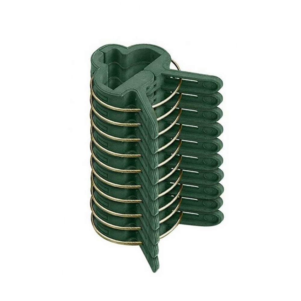 20Pcs Groene Tuin Plant Vaste Clips Voor Greenhous Groenten Bloemen Stem Wijnstokken Druif Klem Ondersteuning Rechtzetten Stengels: Black