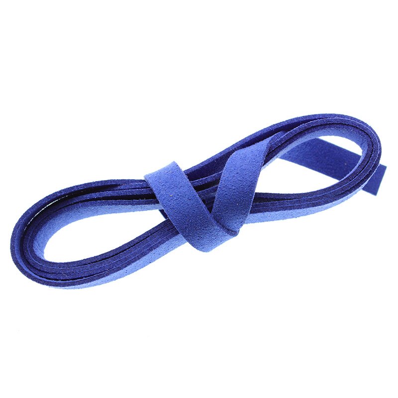 3 metrów/partia 8mm płaskie zamszowe koreański aksamitna skóra przewód liny nici do tworzenia biżuterii naszyjnik DIY bransoletka biżuteria akcesoria: royal blue