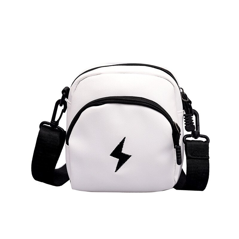 Women's Bag Mini Bag All-match Student Messenger Bag Shoulder Bag Hong Kong Style Girl's Disco Bag YUBAI: White lightning