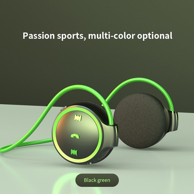 K31 5,0 Ohr Haken Bluetooth Headset Sport 500mA Unterstützung TF Karte MP3 Kopfhörer Lärm die Ermäßigung Drahtlose HiFi Wasserdichte Kopfhörer: Grün mit Paket