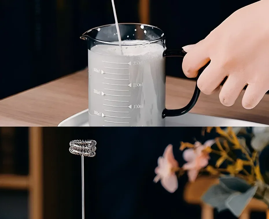 Agitador eléctrico de espuma de leche, batidor de café inalámbrico, batidor de huevos de mano, agitador de espuma de capuchino, herramientas de cocina portátiles USB, Espumador