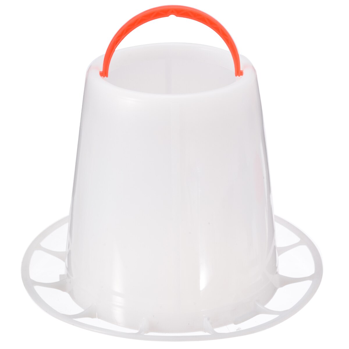 1Set 1.5kg Poultry Chicken Feeder Plastic Feeding Bucket Chicken Duck Fountain Drinker with Lid Handle