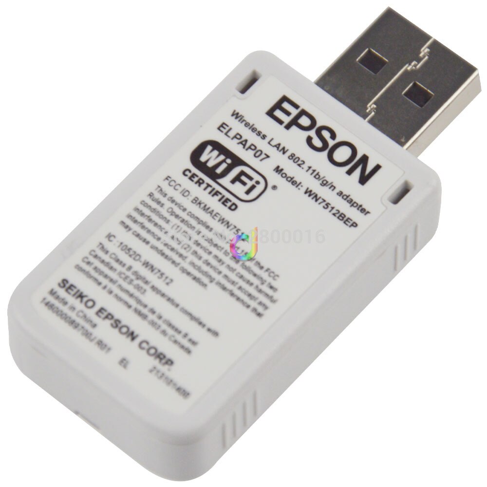 WIFI USB LAN Wireless Adapter For EPSON Projectors PowerLiteProZ8455WUNL MeetingRoomProjectorsForWork PowerLiteS17SVGA