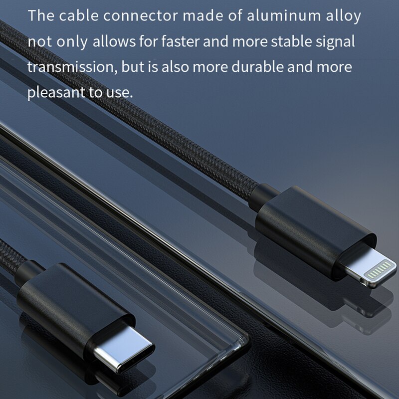 FiiO-Cable de datos LT-LT1 Lightning a tipo C, OTG, para dispositivos iOS, conexión USB, DAC, AMP, BTR5, BTR3K, Q3, Q5S, K9