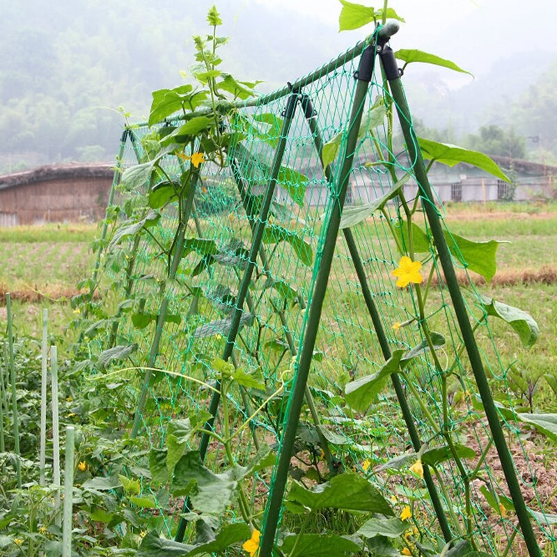 -Garden Green Nylon Trellis Netting Support Climbing Plant Nets Grow Fence