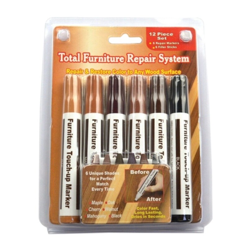 Wood Repair Kit Furniture Paint Floor Repair Floor Wax Crayon Scratch Patch Paint Pen Wood Composite Repair Materials