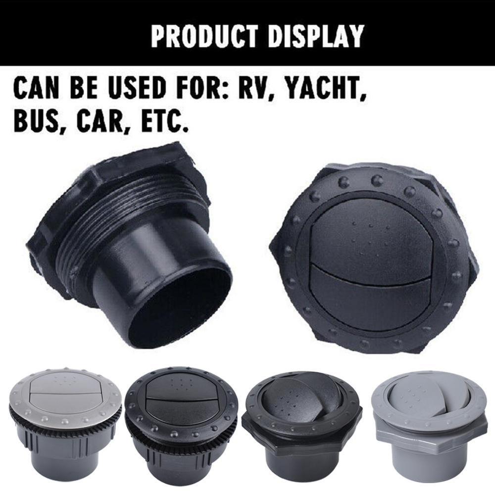 Car RV ATV A/C Vent Air Outlet Rotating Air Conditioning Ventilation Outlet Interior Round Ceiling W0M8