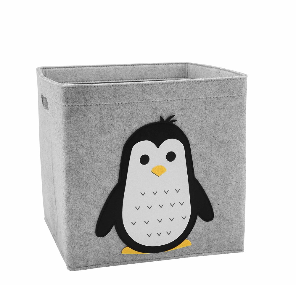 Kubus Vouwen Speelgoed Opbergdoos Kinderen Speelgoed Organizer Box Vilt Doek Stof Opslag Mand Voor Cartoon Animal Nursery Speelgoed Bakken: penguin