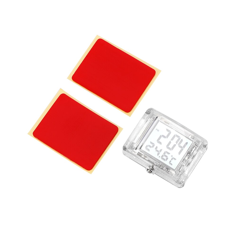 Car clock car dashboard clock mini digital watch moto watch digital clock waterproof Watch Luminous motorcycle digital