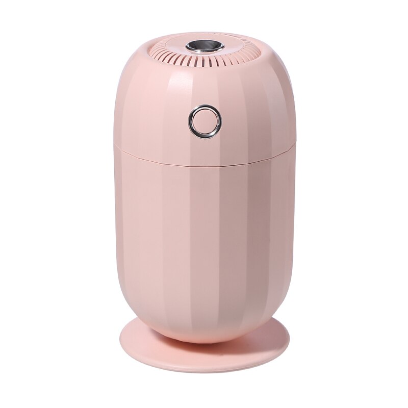 Car air freshener Q1 Humidifier USB Mini Ultrasonic Essential Oil Diffuser LED Air Purifier Mist Maker Office Home: Pink