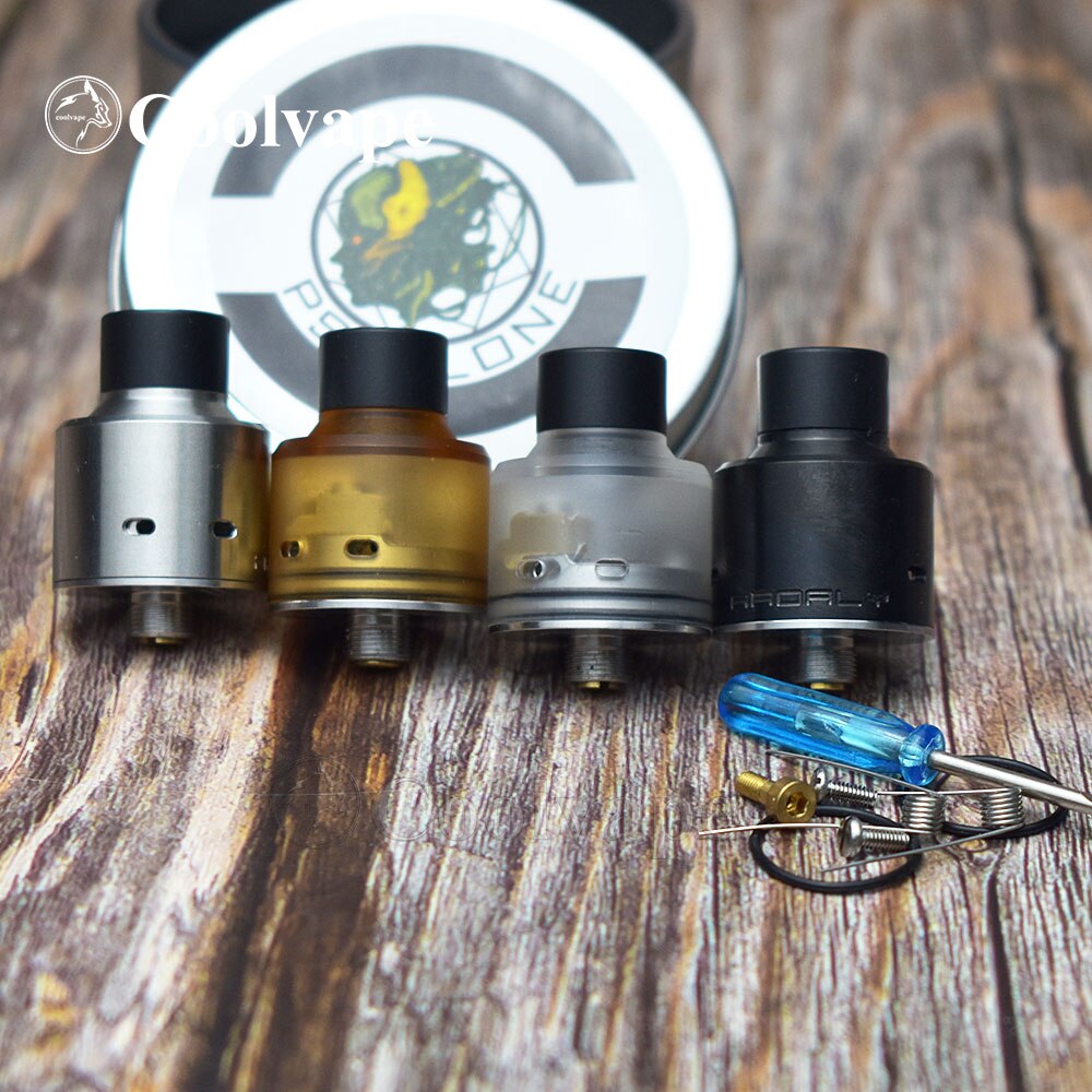 coolvape Hadaly RDA with bf pin 316ss rda Atomizer 22mm Replaceable Airflow Single coil vs HAKU VENNA V2 rda FLAVE EVO 22mm RDA