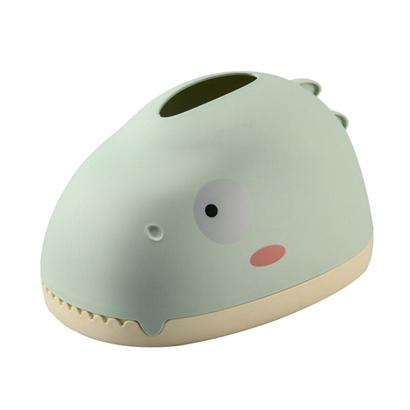 Cute Dinosaur Tissue Box Desktop Paper Box for Home Living Room Bedroom Cartoons Napkin Storage Box: green
