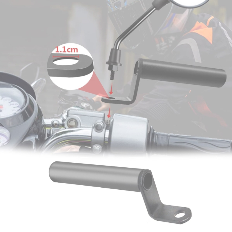 Specchietto moto estendi distanziali Riser supporto in lega di alluminio staffa adattatore di estensione accessori universali per motocross E8BC