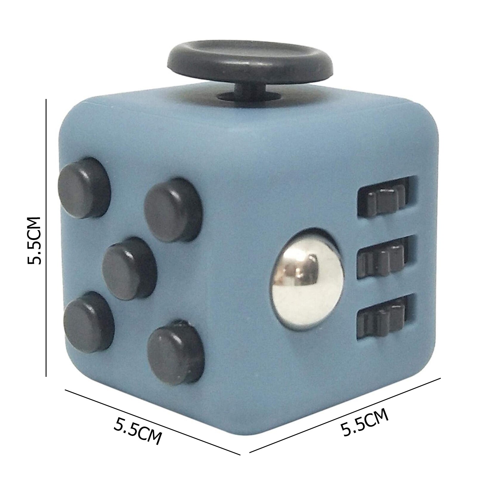 Decompression Toy Anti-Anxiety Children Desk Decompression Cube Button Sound Rolling Joystick Button Decompression Toy: H